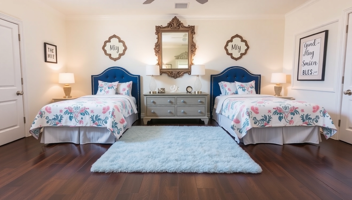 boy girl shared bedroom