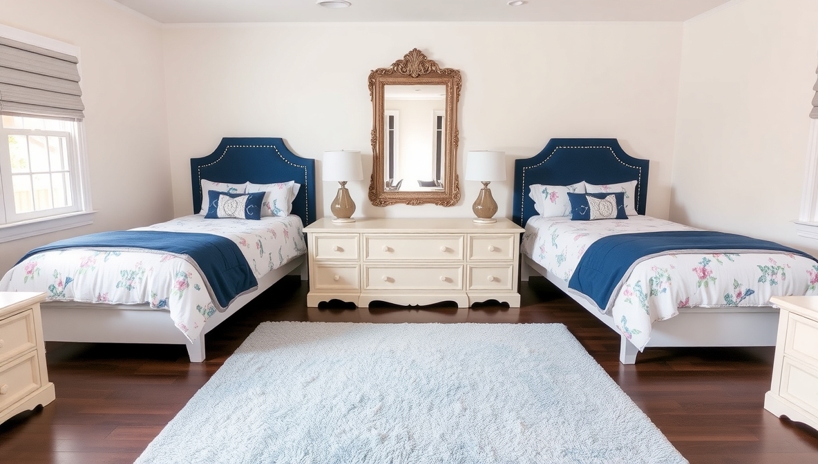 boy girl shared bedroom
