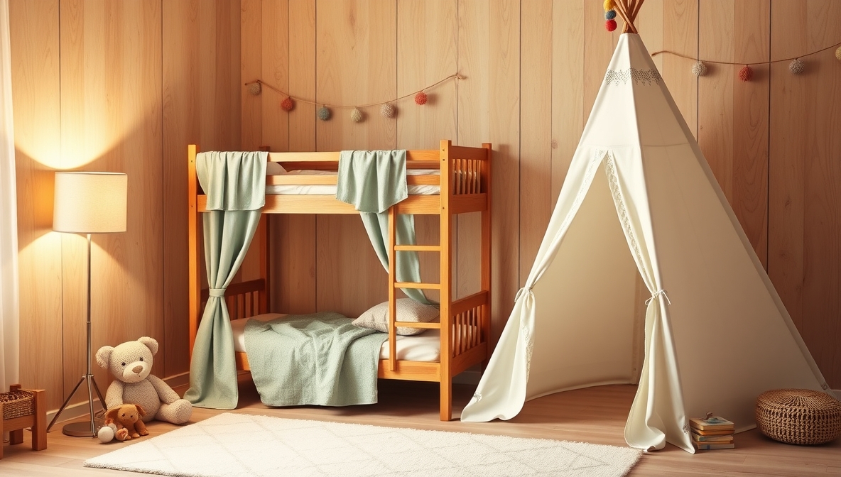 bunk bed and tipi