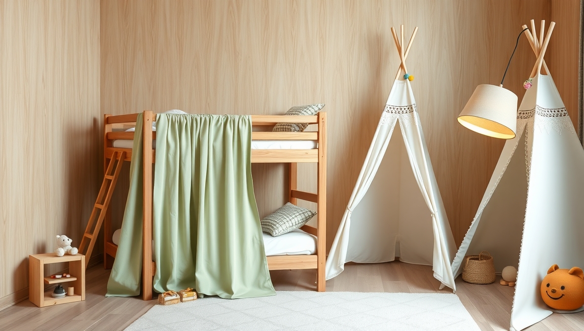 bunk bed and tipi