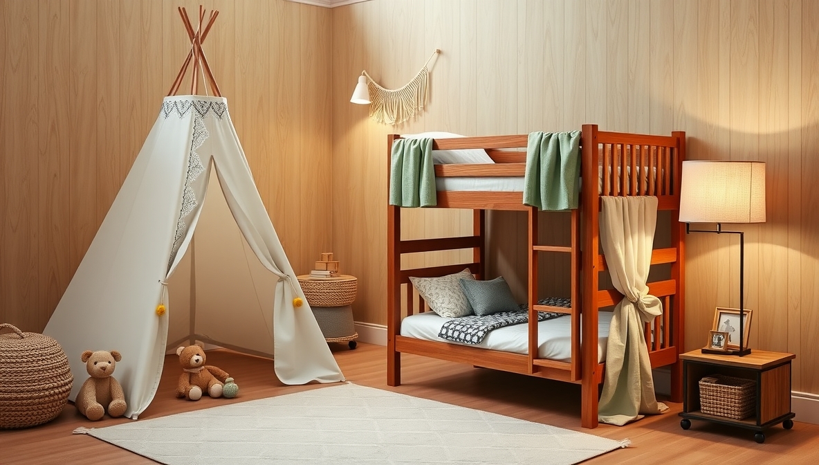 bunk bed and tipi