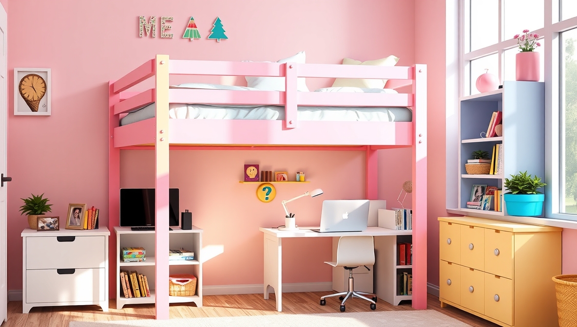 girls loft beds