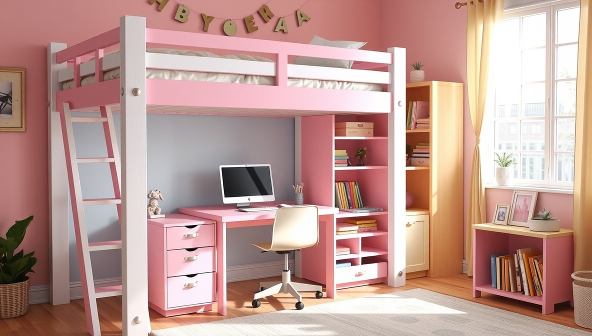 girls loft beds