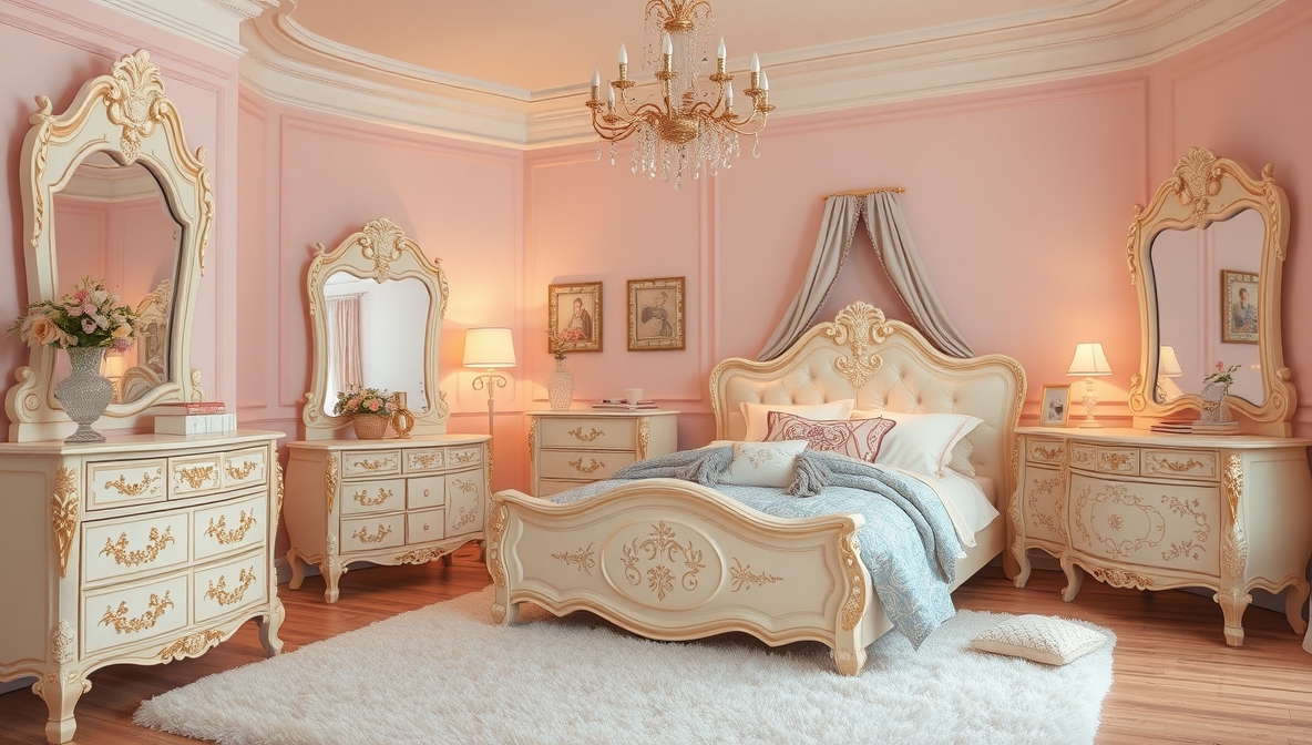 girls pink bedrooms