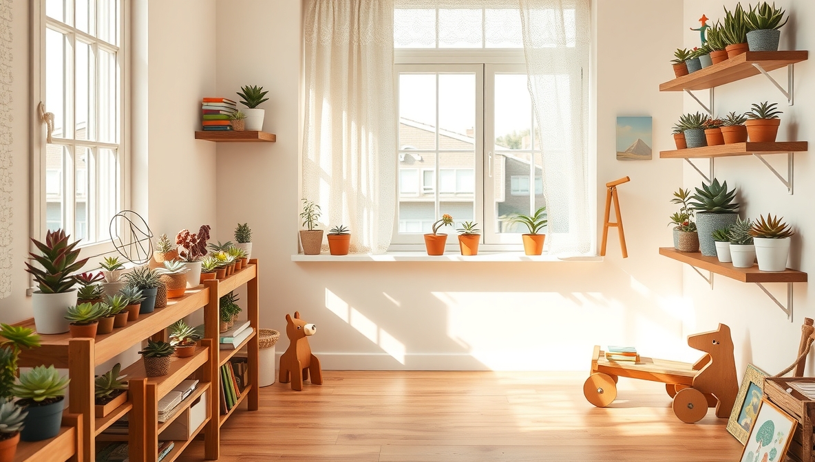kids room plant decor