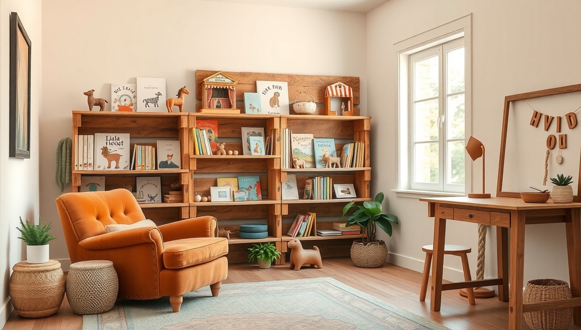 pallet wood kids room