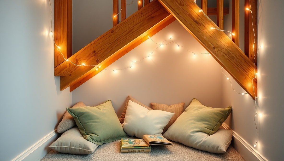 space under the stairs