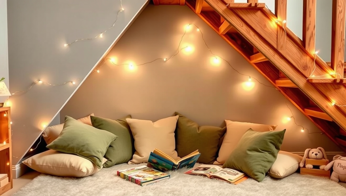 space under the stairs
