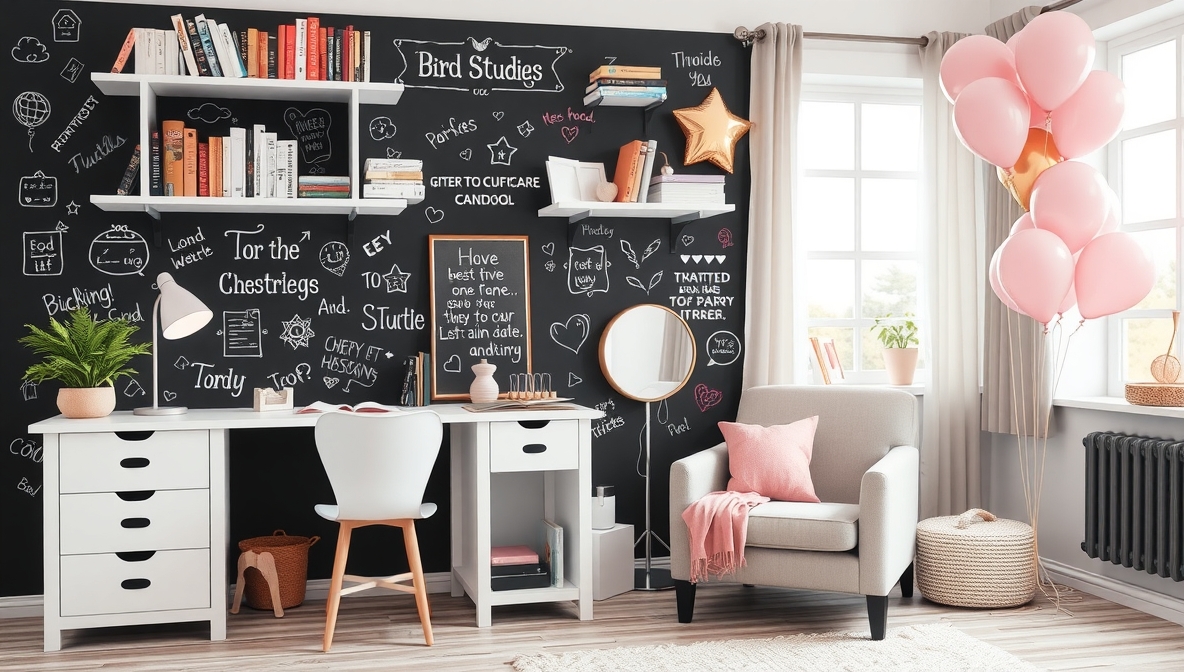 teen girl study room