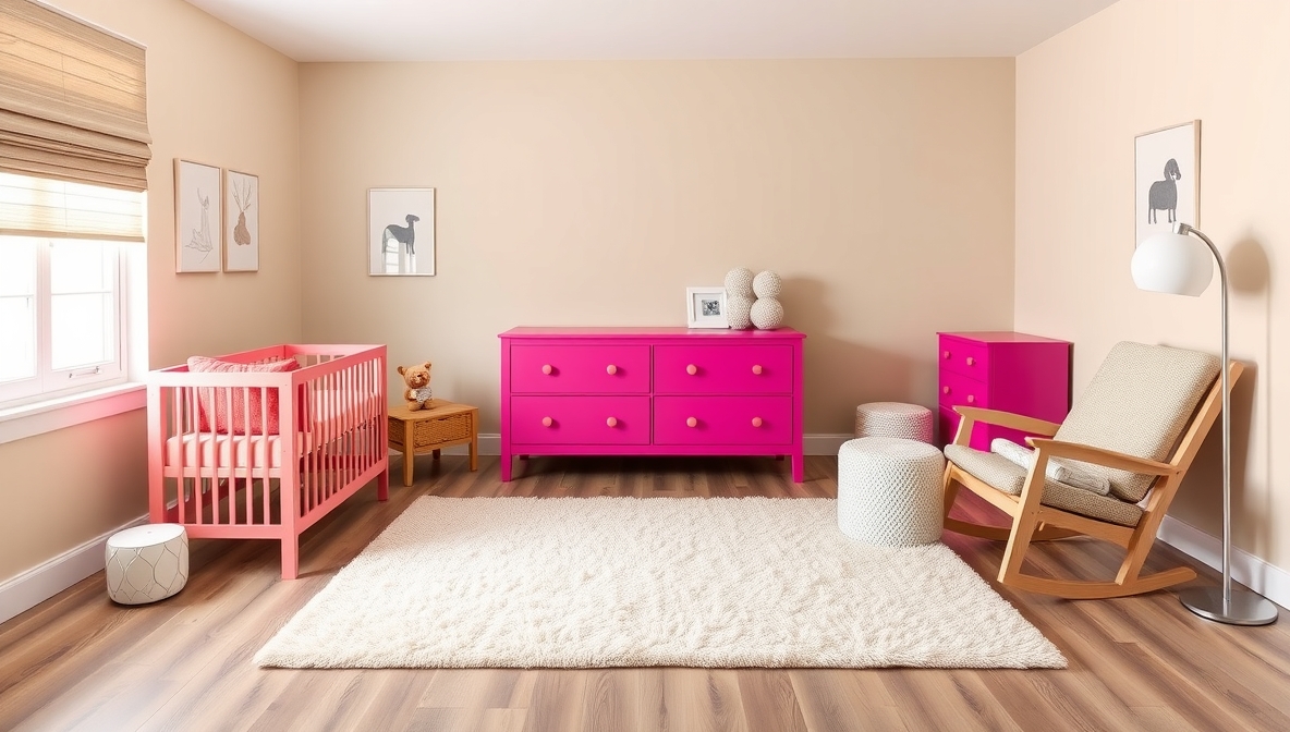 toddler pink bedroom
