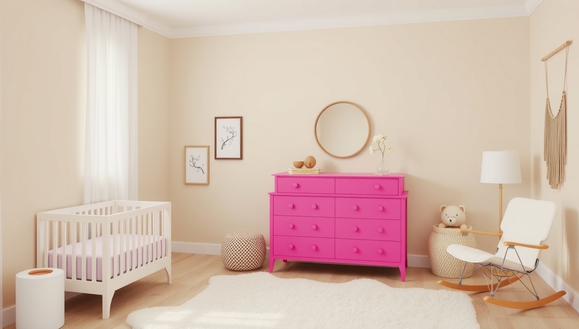 toddler pink bedroom