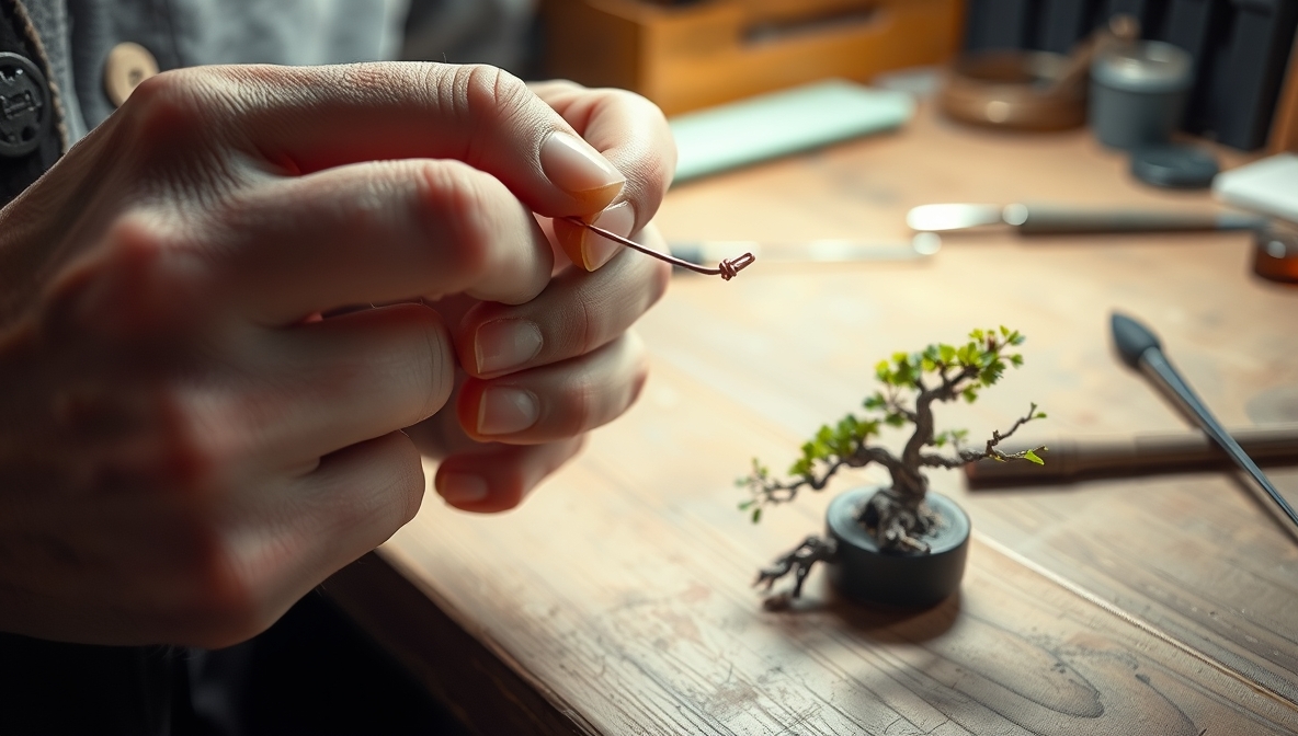 wire bonsai sculptures
