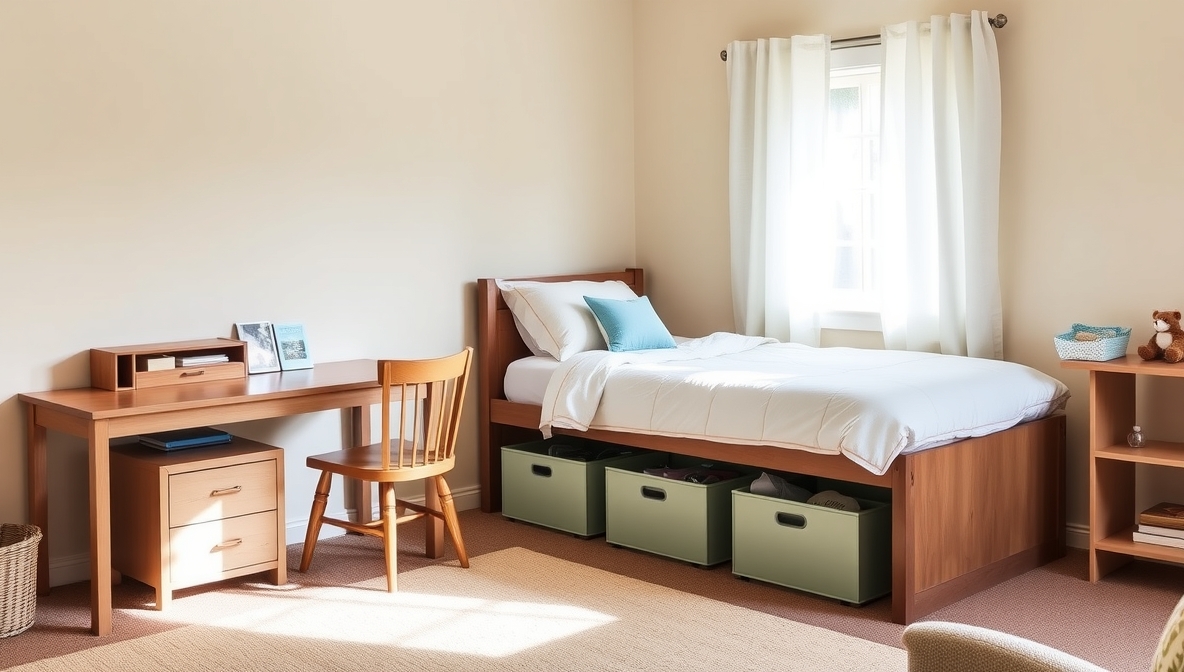 kids room organization