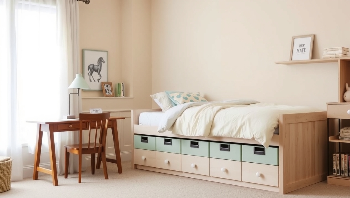kids room organization