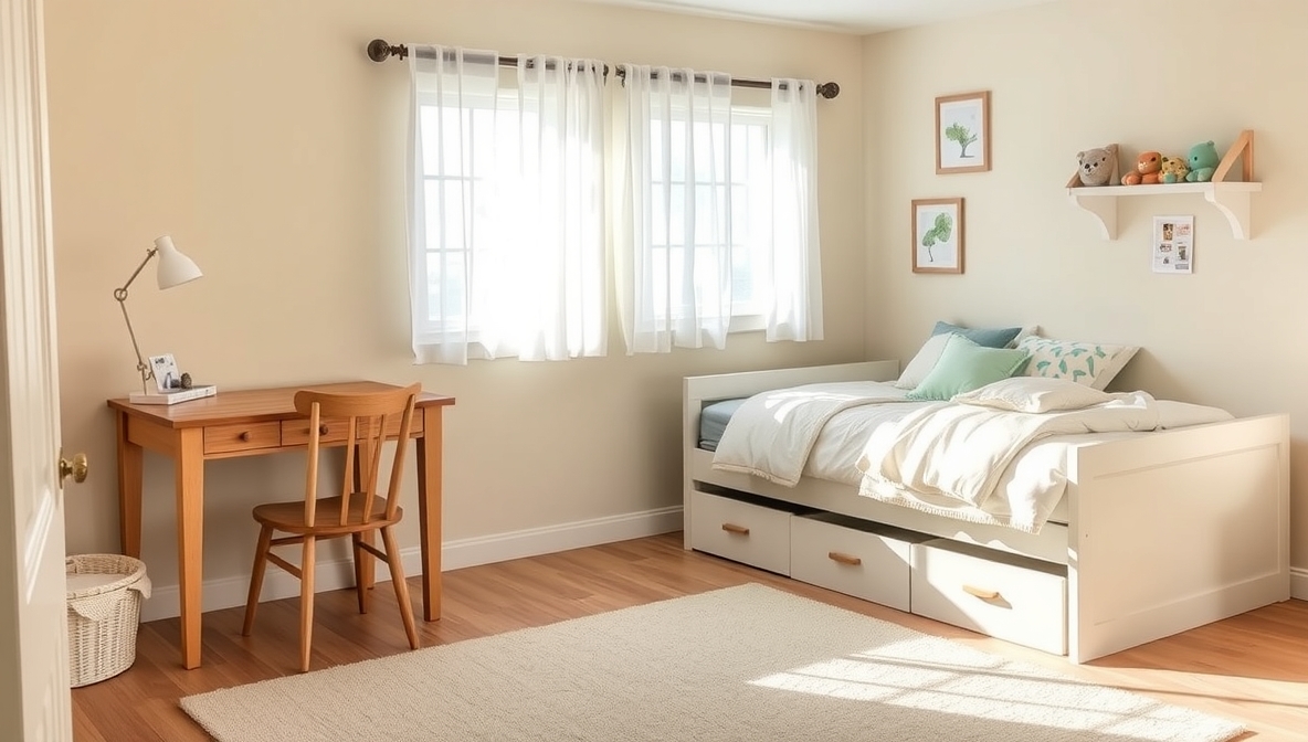 kids room organization