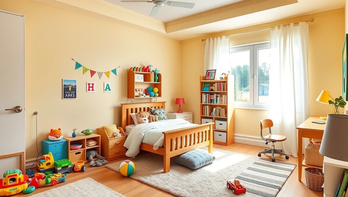 kids room setup