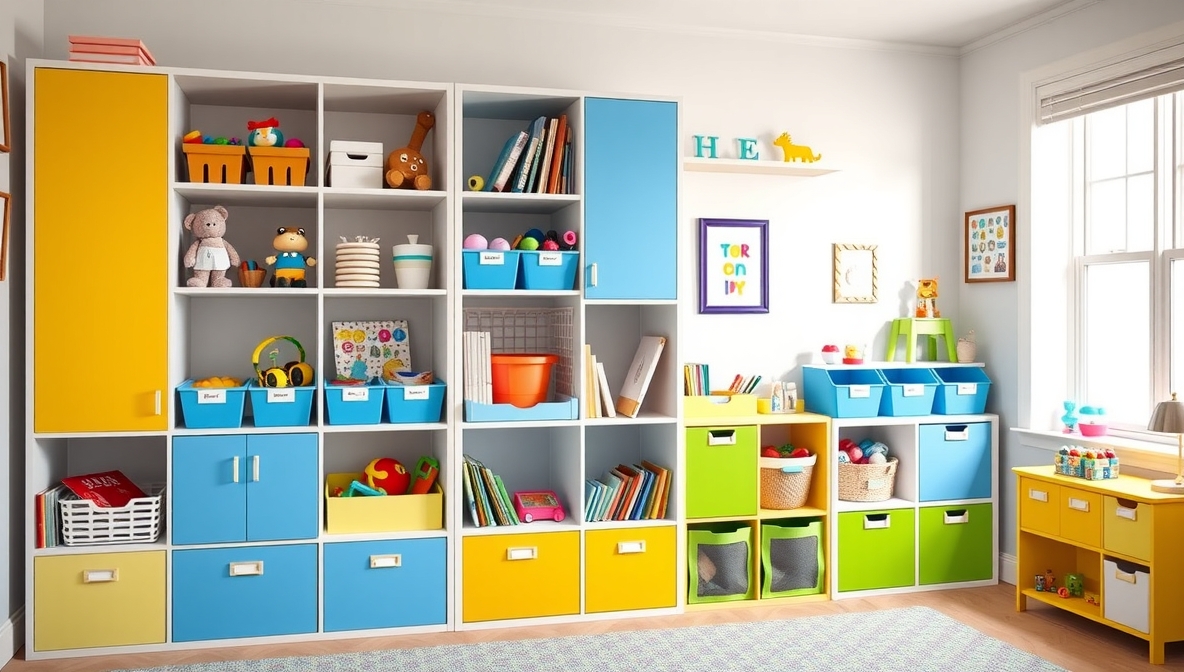 kids room storage