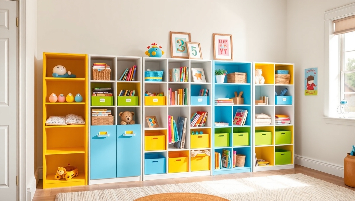 kids room storage