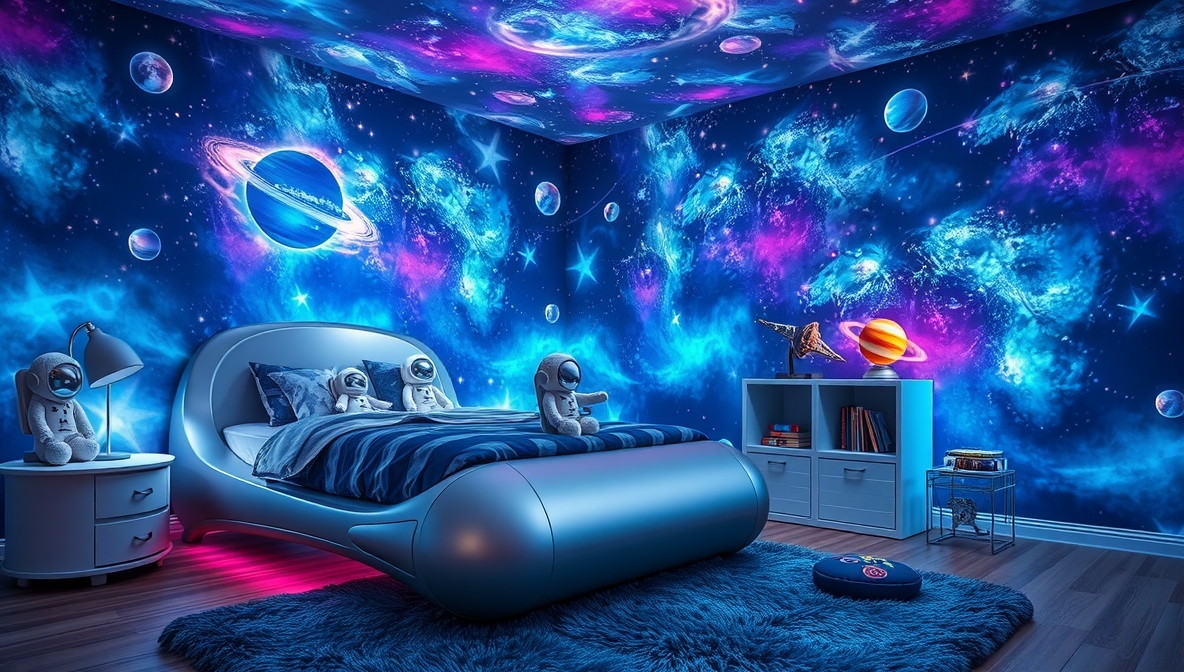 space themed bedroom