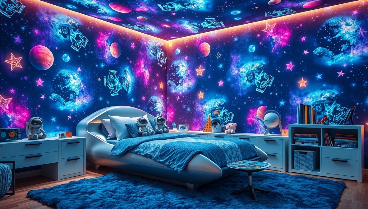 space themed bedroom