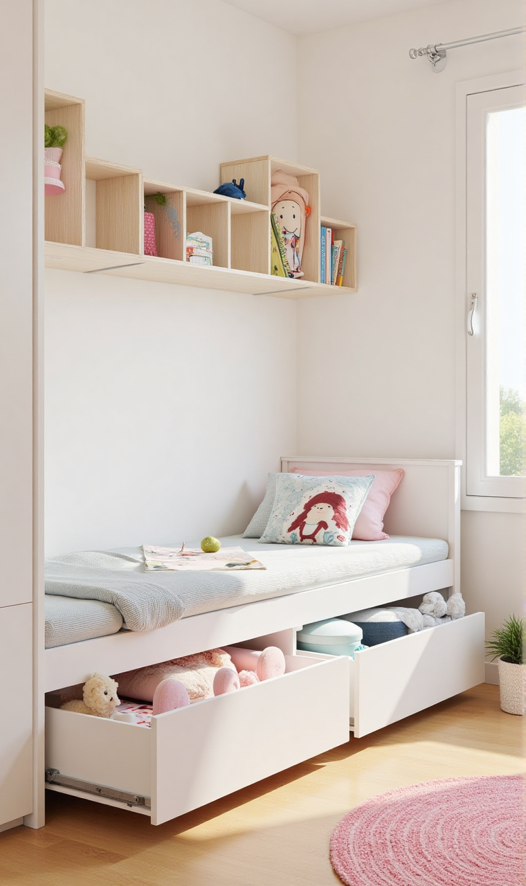 12 practical kids room storage ideas
