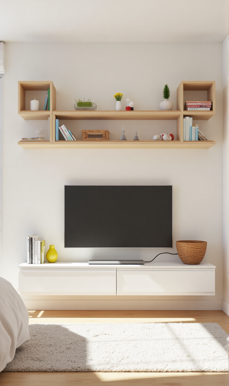 TV wall ideas with storage