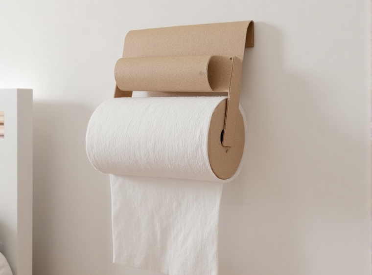 simple DIY trash bags on a roll
